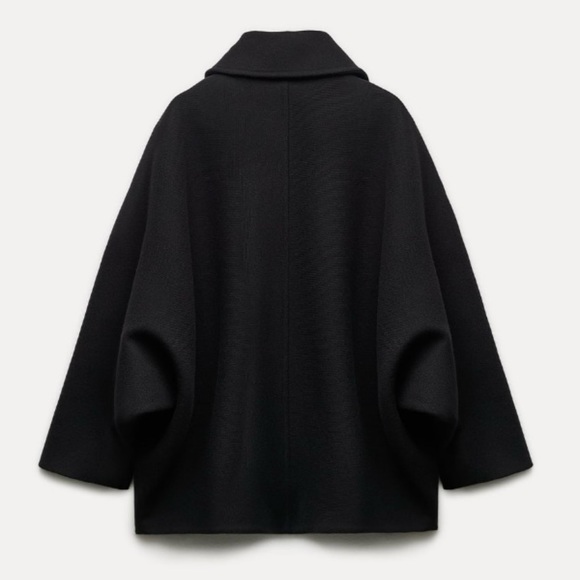 LAST ONE! MANTECO OVERSIZED CROPPED WOOL COAT - Picture 11 of 13